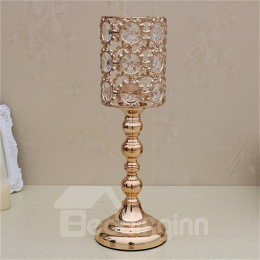 Candelabro de cristal ahuecado de estilo europeo creativo y moderno