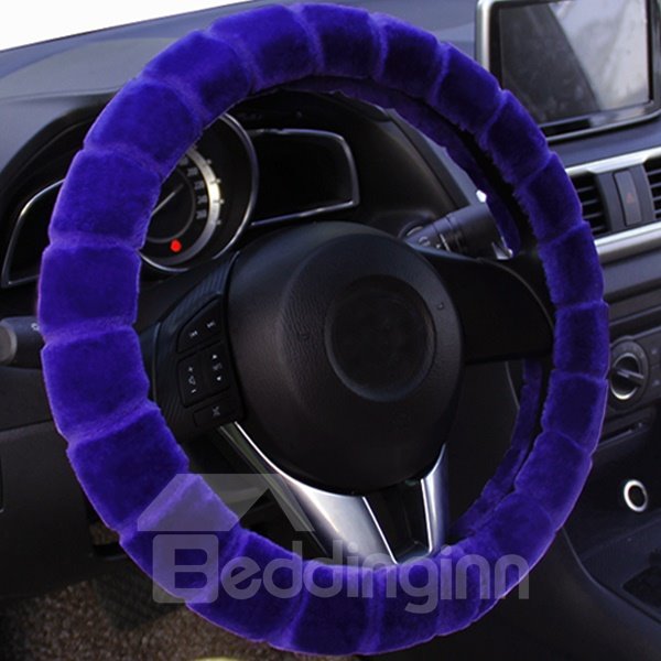 Comfortable Plush Material Winter Necessary Practical Warm Car Steering Wheel Cover