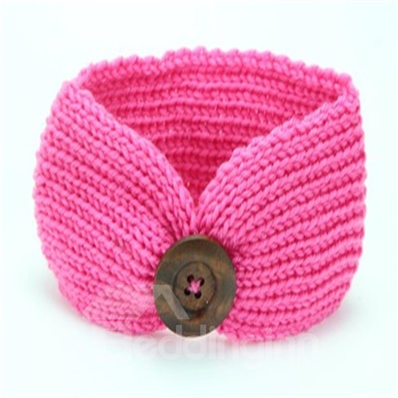 Button Decoration Acrylic Simple Multi-Color 1-Piece Baby Hair Band