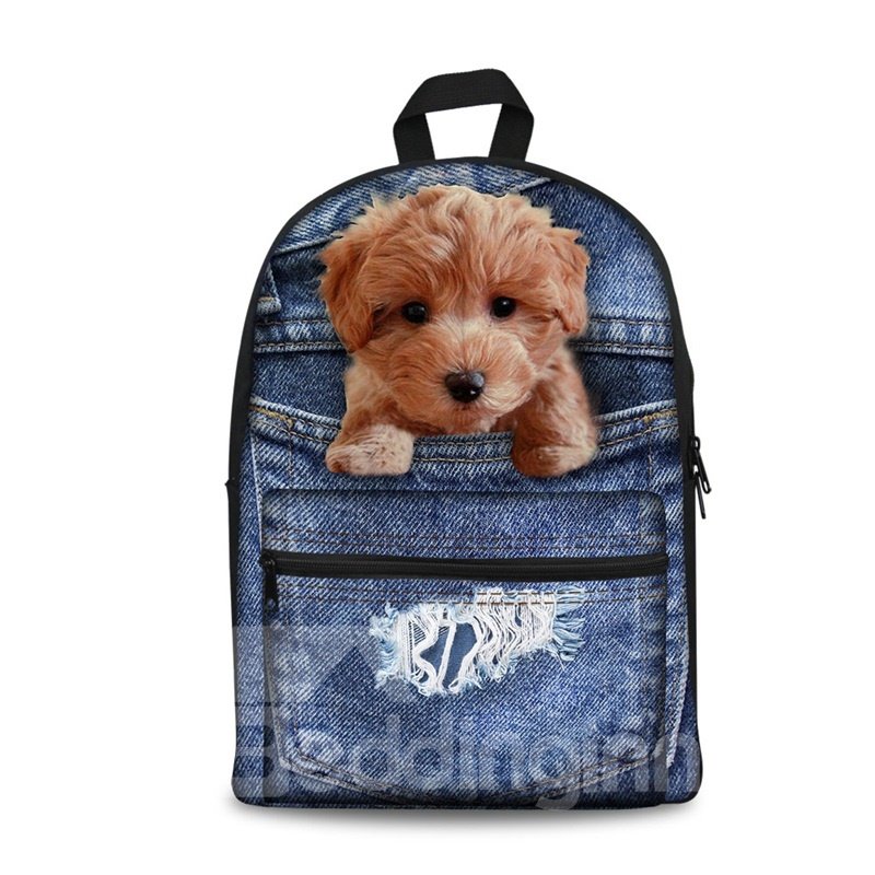 Teddy 3D Design Fashion Pattern School Outdoor Backpack