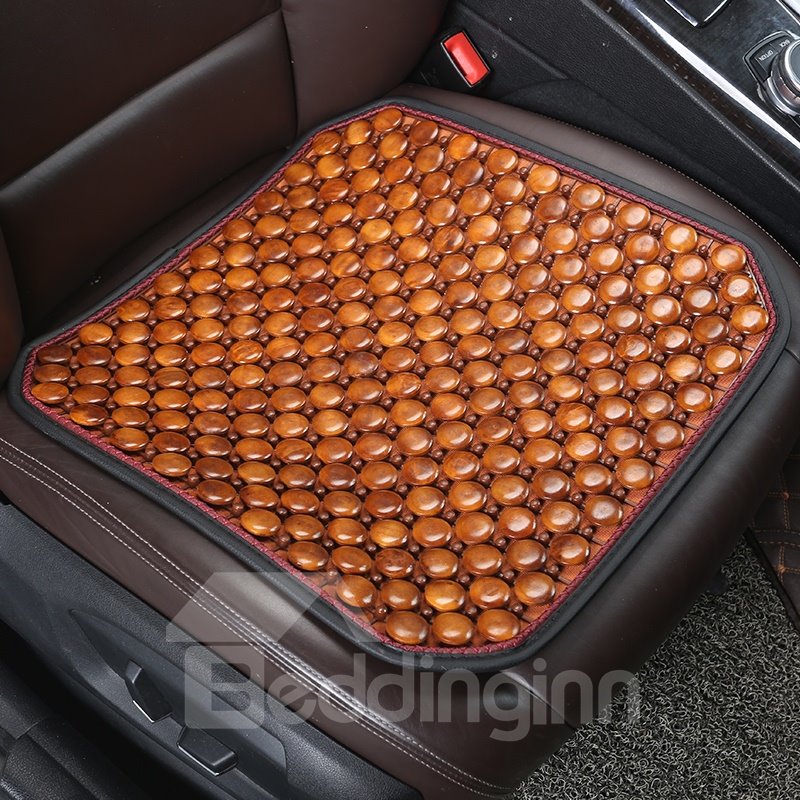 Pure Color Wood Material Cool Durable Universal Fit Car Seat Mats