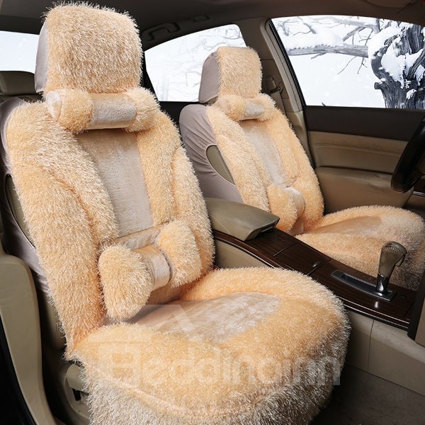 Classic And Soft Fluffy Material Autumn Winter Warm Universal Car Seat Cover