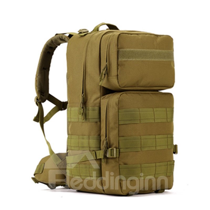 55L Waterproof High Capacity Tactical Lightweight Mesh Breathable MOLLE Camping Backpack