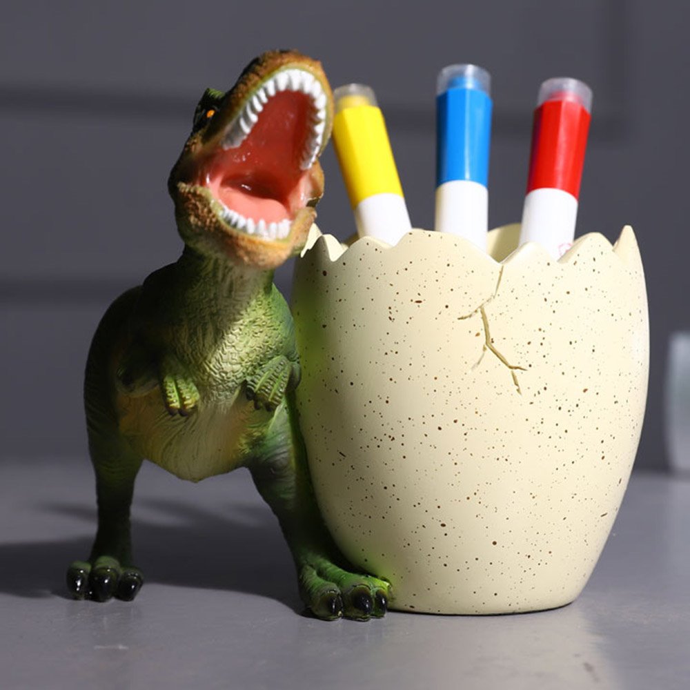 Dinosaur Pen Holder Desk Storage Creative Office Stationery Desktop Decoration Storage Pen Holder Multi-Function Simple Pen Holder Loading Pen Storage Box Stationery Storage Box