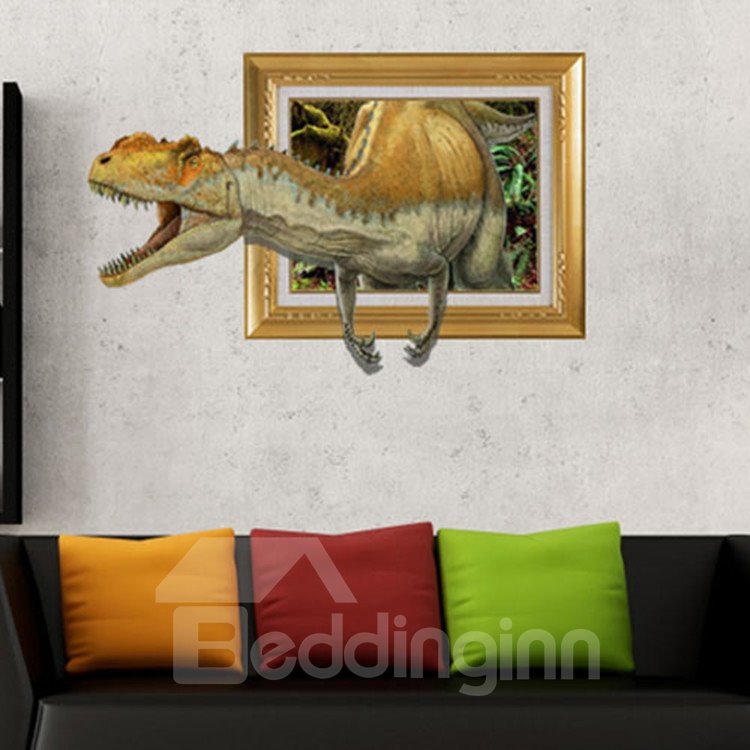 Impresionante y elegante adhesivo de pared de dinosaurio 3D
