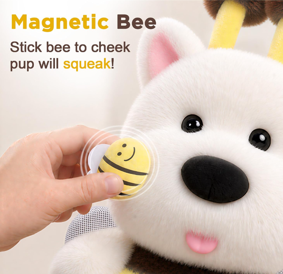 iPlay, iLearn Baby Dog Talking Toy, Toddler Plush Toys for 1 Year Old Gifts
