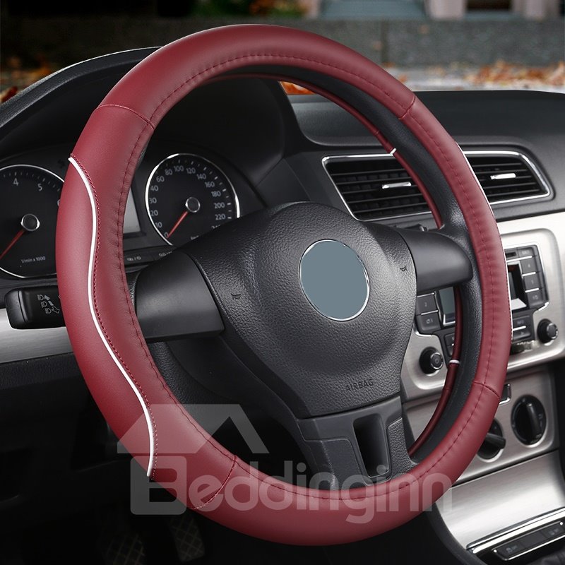 Simple Style PVC Color Block Pattern Steering Wheel Cover