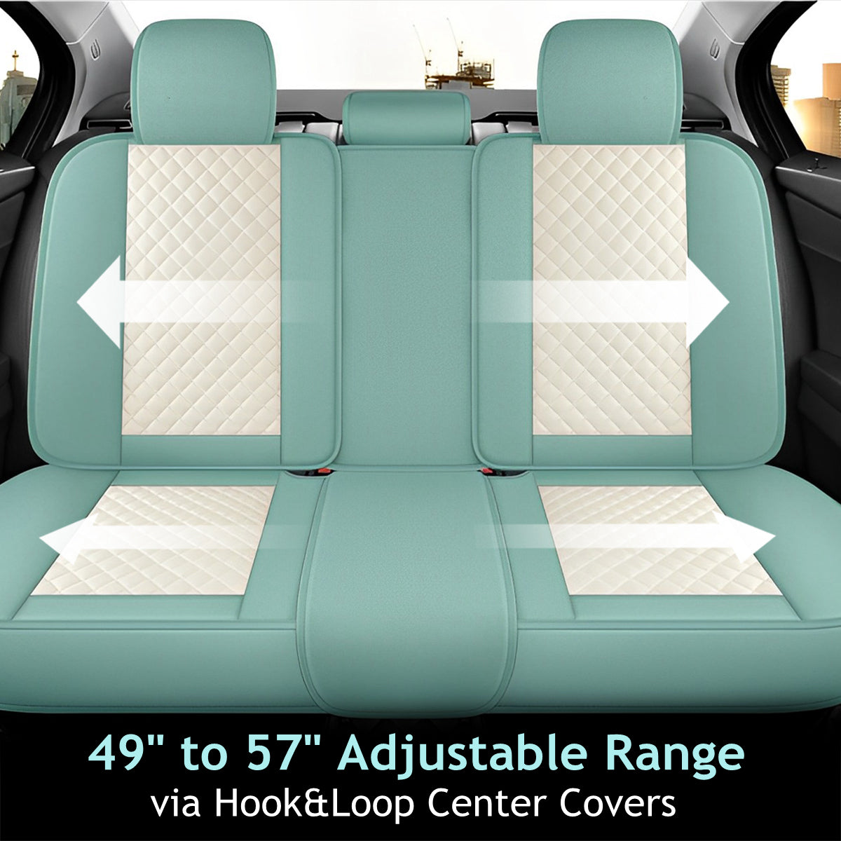 Canvas Material Car Seat Covers for 5-Seat Sedan SUV Diamond Pattern Seat Covers for RDX Crosstour Ridgeline Kona