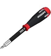 ALLWAY SD41 5-in-1 Lightweight Composite Shockproof Screwdriver with 4 Bits