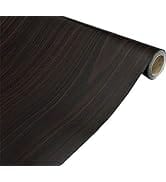 Black Brown Wood Grain Contact Paper Self Adhesive Shelf Liner Dresser Drawer Cabinet Sticker 15....