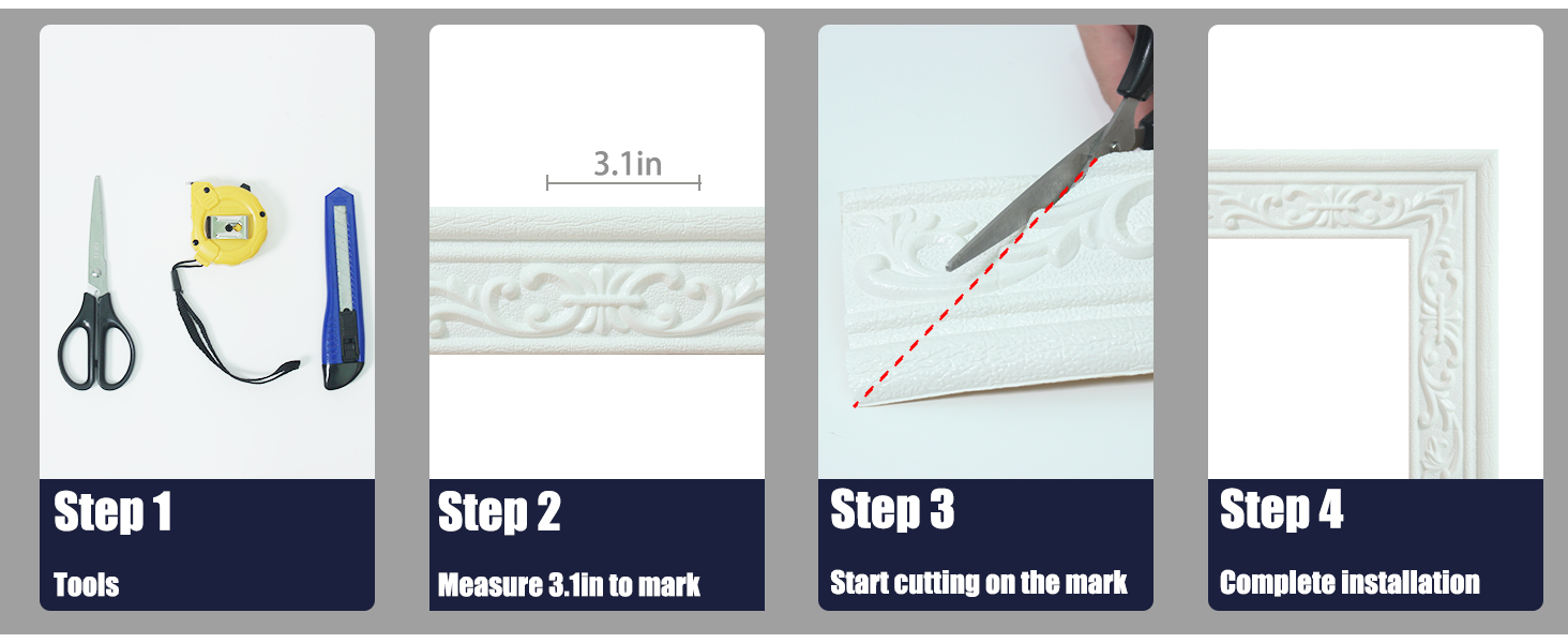 Peel Stick Foam Molding Trim